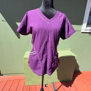 Purple scrub top